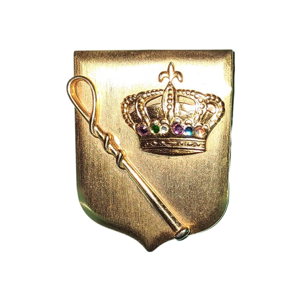 Crown & Scepter Brooch